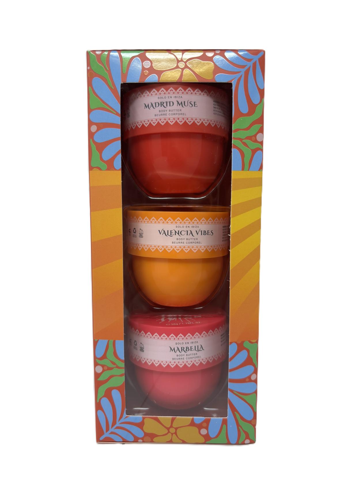 Solo en Ibiza Body Butter Gift Set Madrid Muse/Valencia Vibes