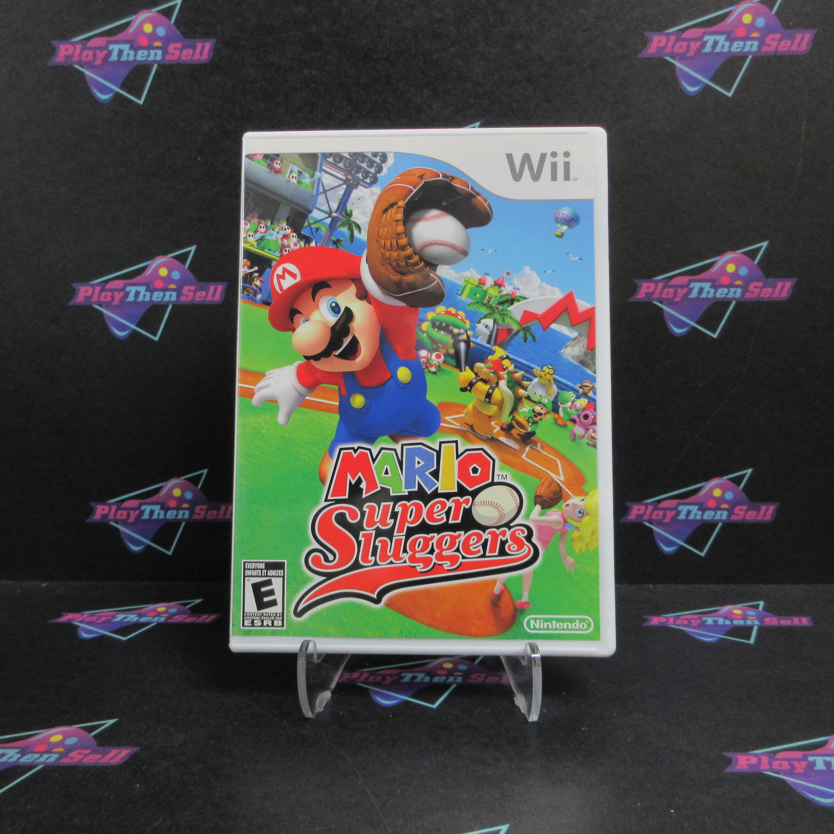 Mario Super Sluggers Nintendo Wii Complete - 1 Year Warranty EX