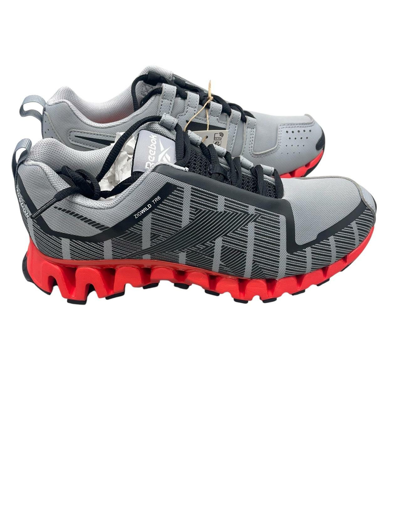 ウルトラカープ Reebok Men's Zigwild TR 6 Running Shoe S42636 Gray/Orange Size 7.5