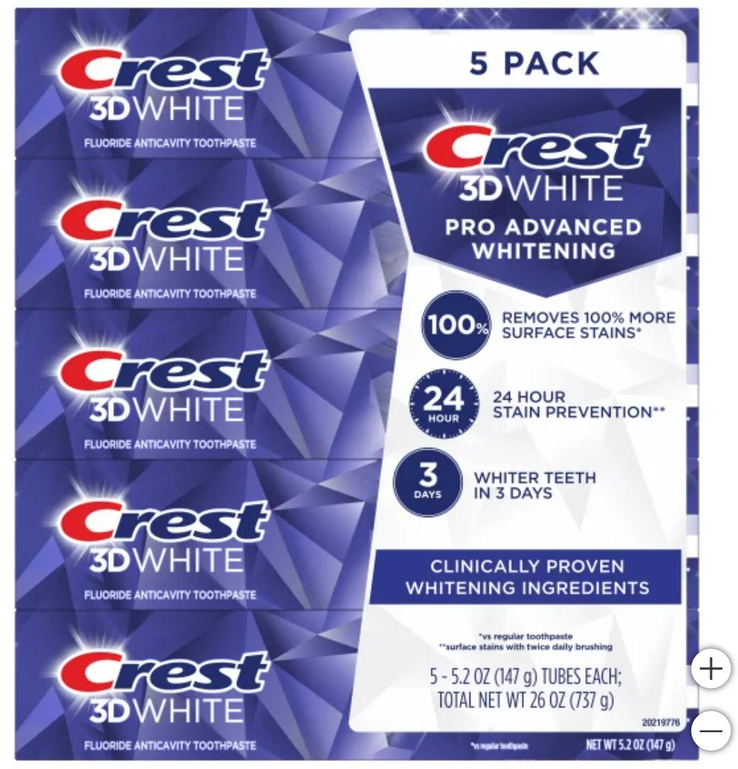 Crest Pro-Health and 3D White Toothpaste Collection Crest 3D White Brilliance Pro Ultra White Teeth Whitening  main image 2