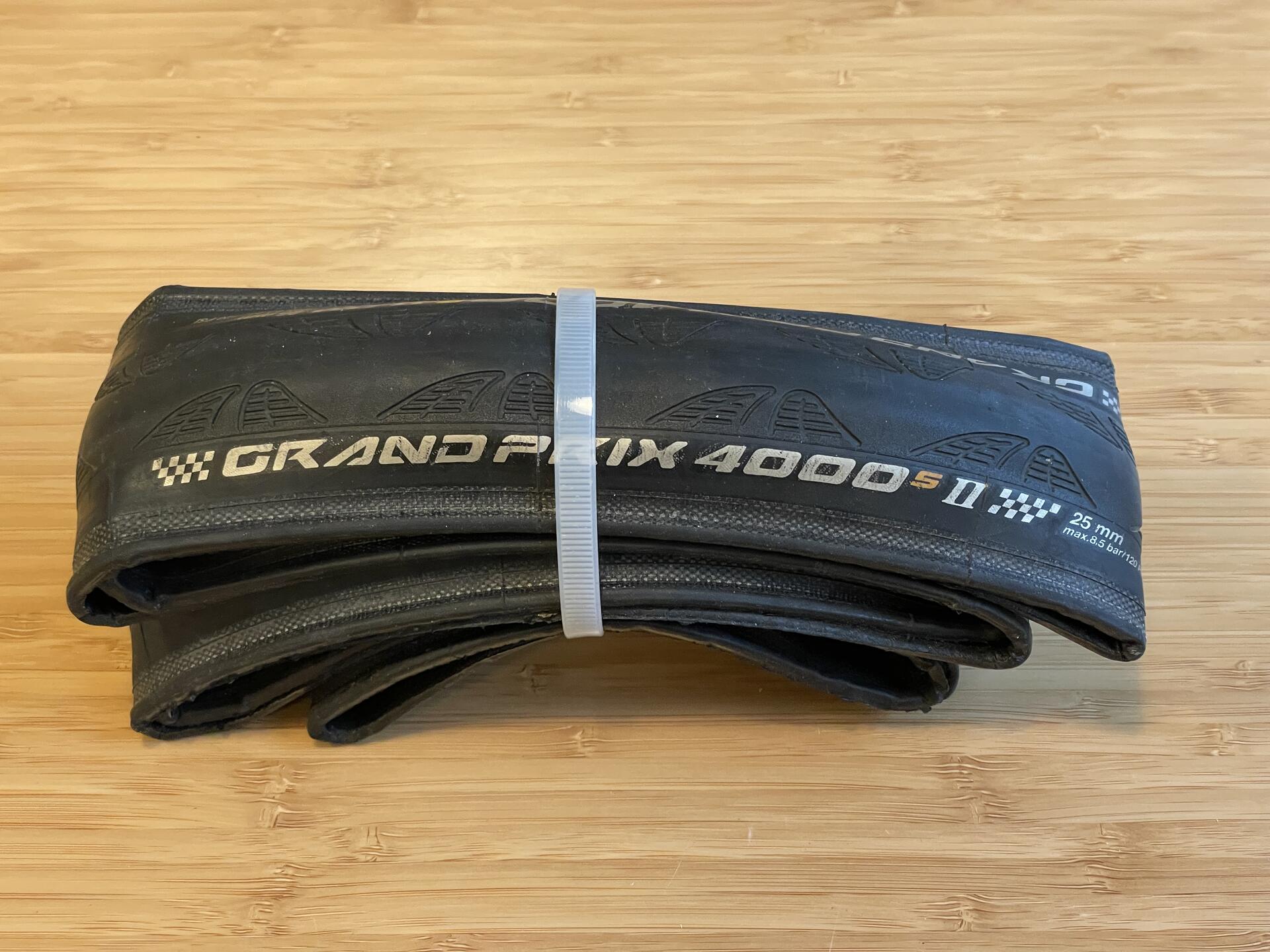 Unused Continental GP 4000s II Folding Tire 700x25c Black Reflex