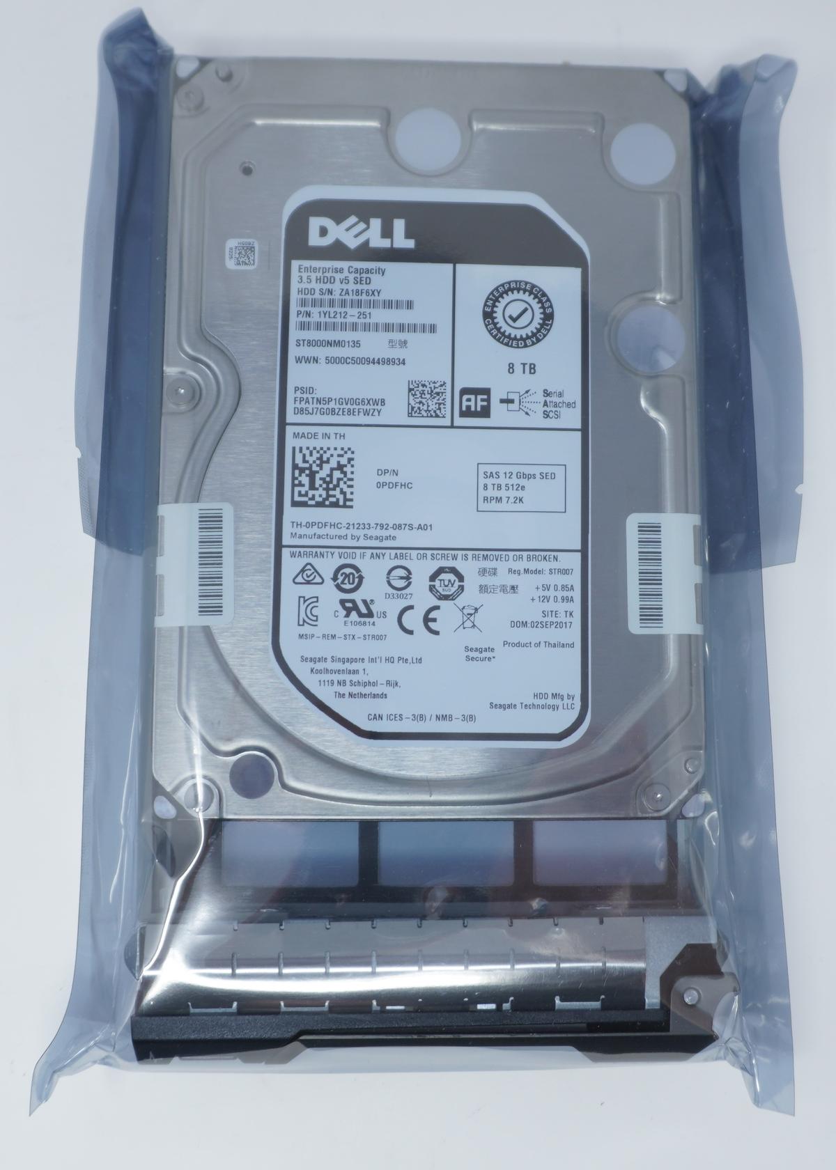 PDFHC Dell 8TB 7.2K SAS 12Gbp 3.5in SED HDD 0PDFHC ST8000NM0135 | eBay