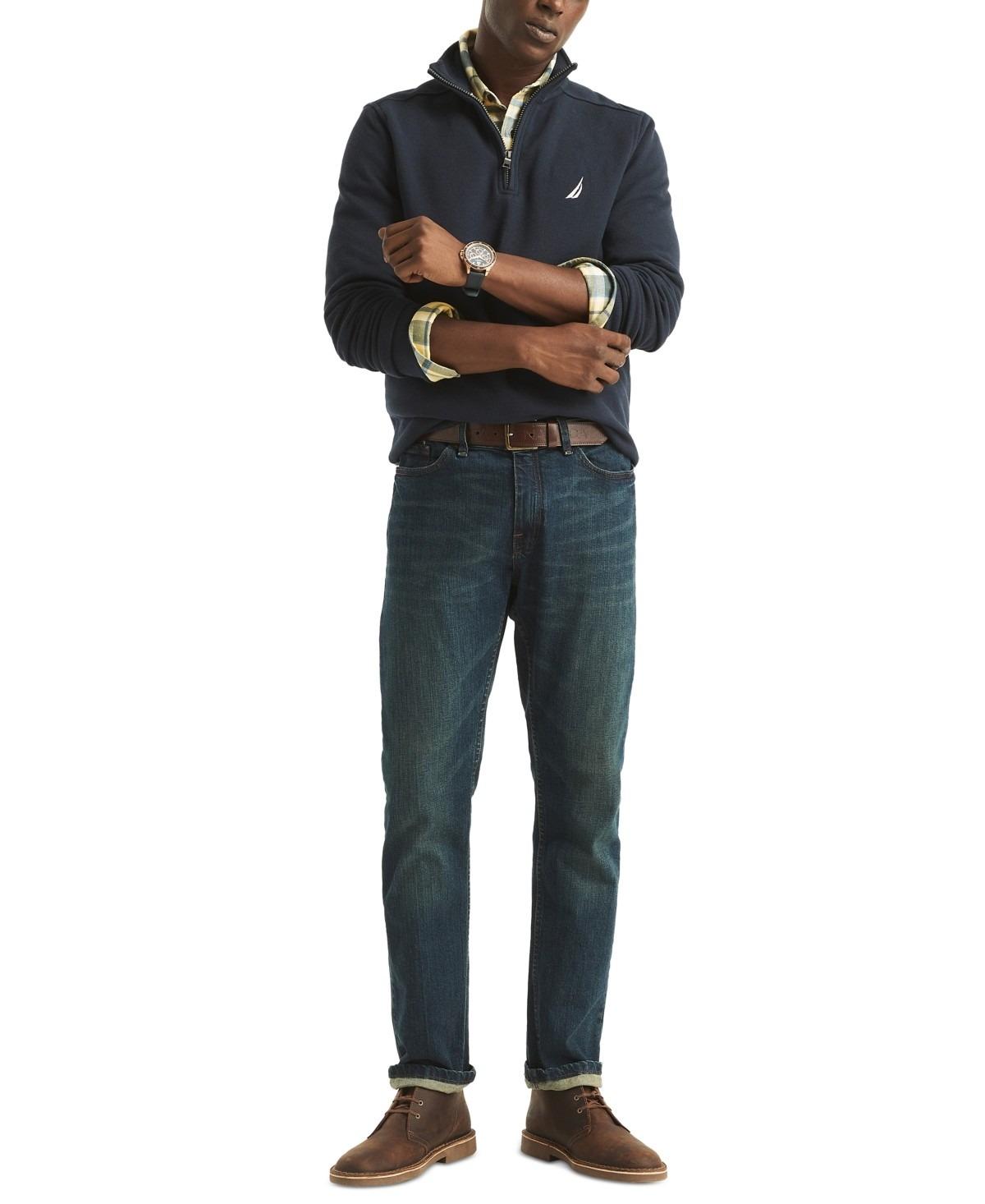 Nautica Men's Classic Fit Fleece Quarter-Zip Sweatshirt - Navy