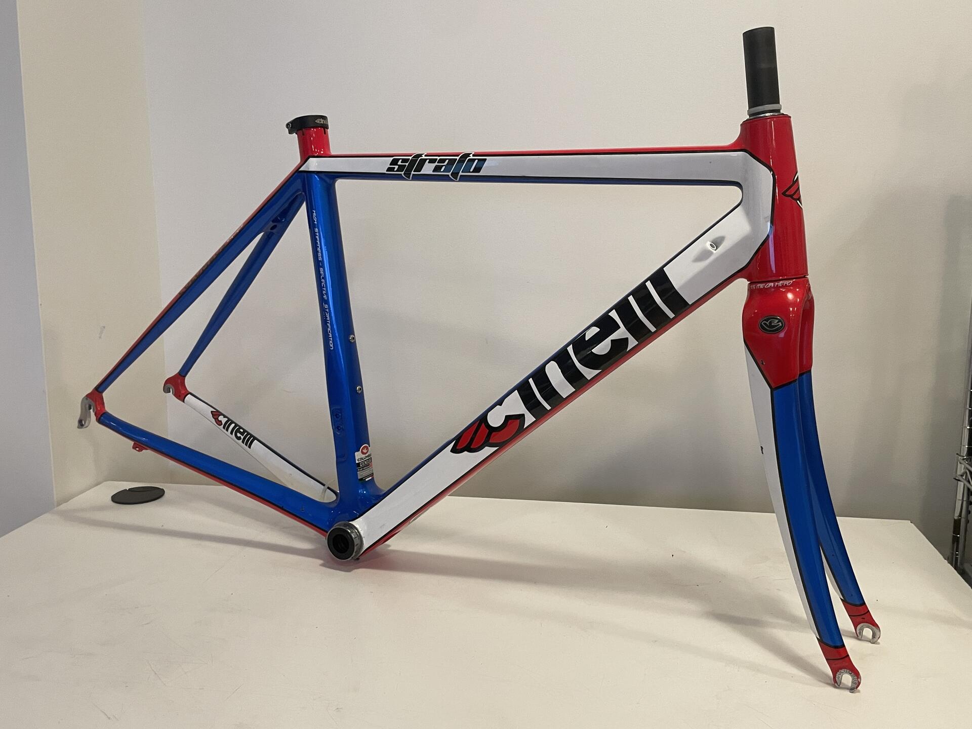 Cinelli Strato White/Rouge/Blue Road Frameset X-Small 51cm 2011