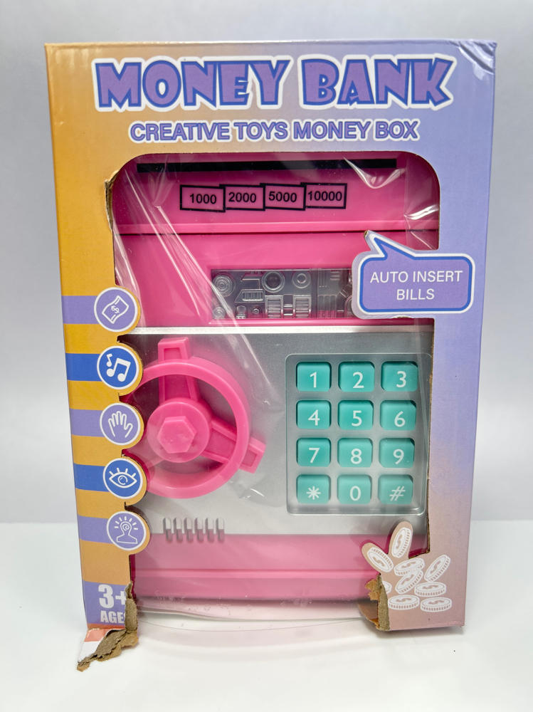 Refasy Electronic Piggy Bank Money Safe – Password ATM Coin/Cash