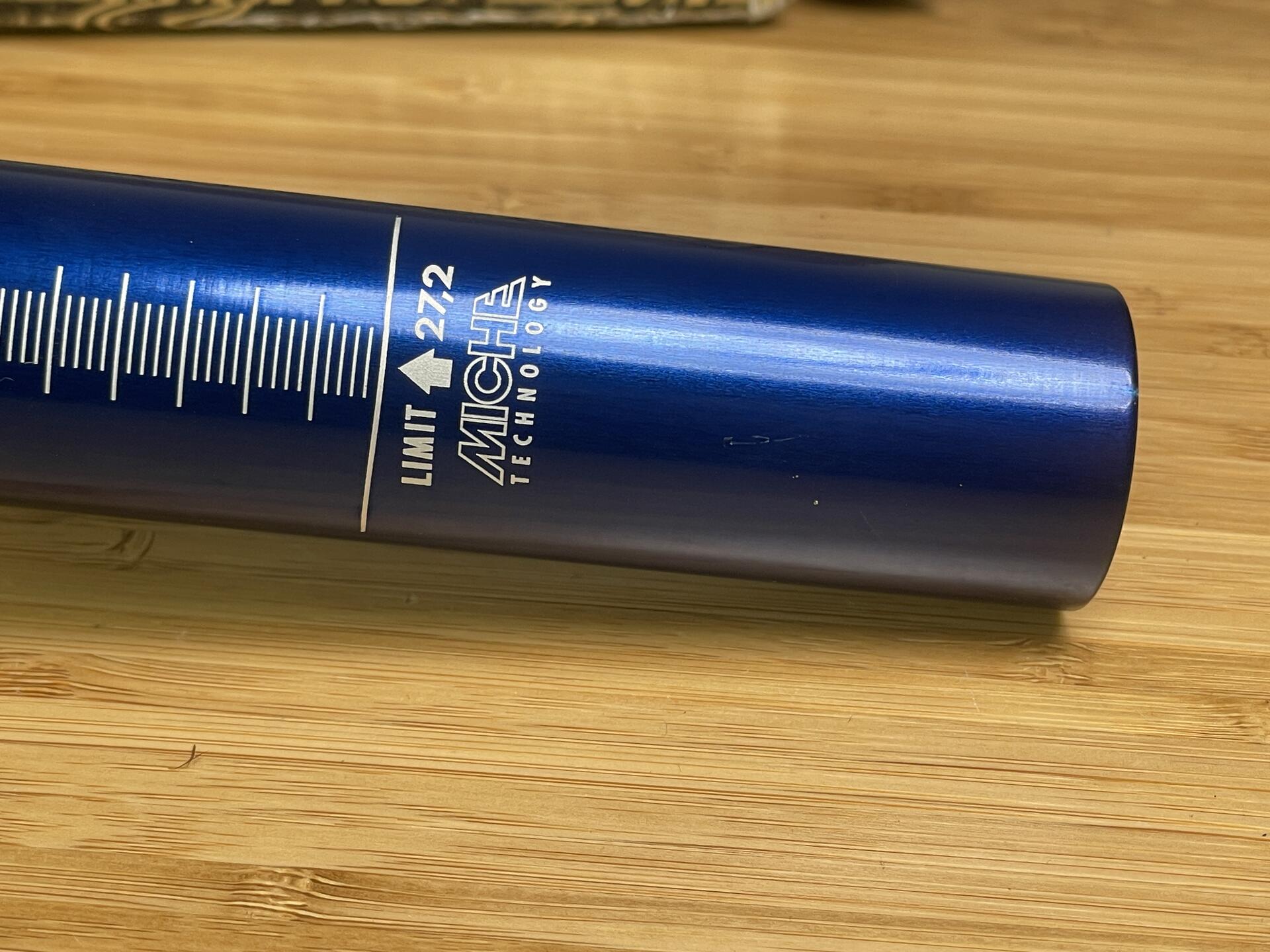NOS Miche Super Type Seat Pillar Seatpost 27.2 x 250mm - Blue