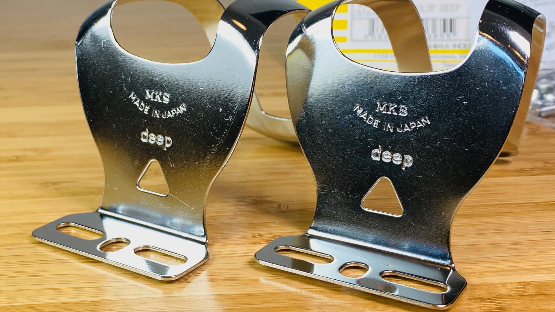 MKS Japan Half Clip Deep Chrome Steel Toe Clips | eBay