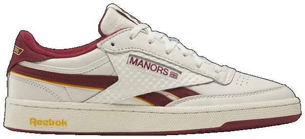 Reebok 100239158 x MANORS Club C Revenge Vintage Chalk Red Yellow
