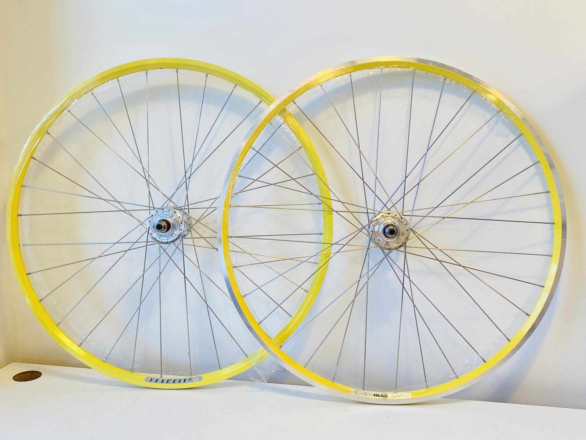 Velocity AEROHEAD 700c Track/Fixie Clincher Wheelset 32h Fix/Free