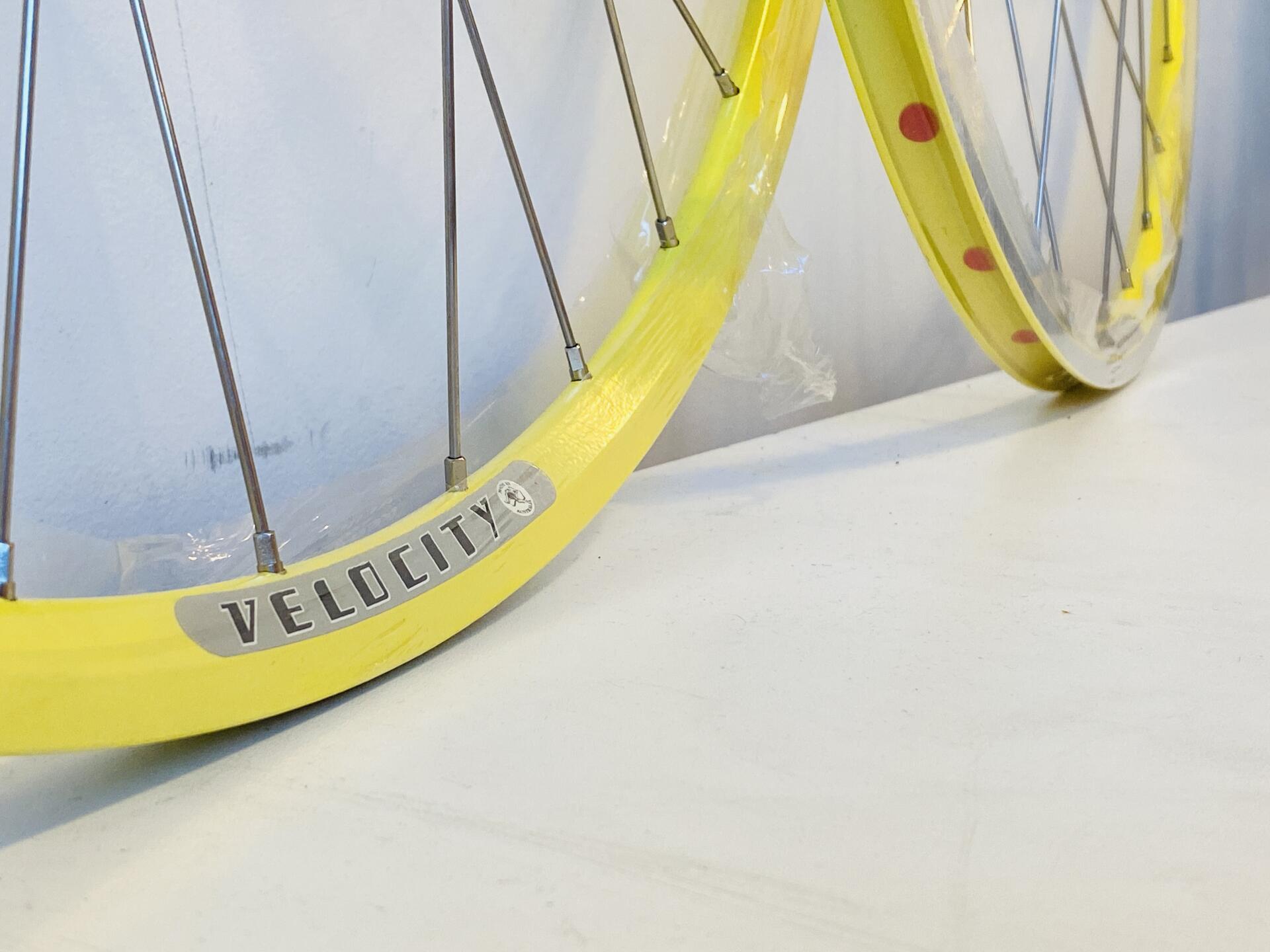 Velocity AEROHEAD 700c Track/Fixie Clincher Wheelset 32h Fix/Free