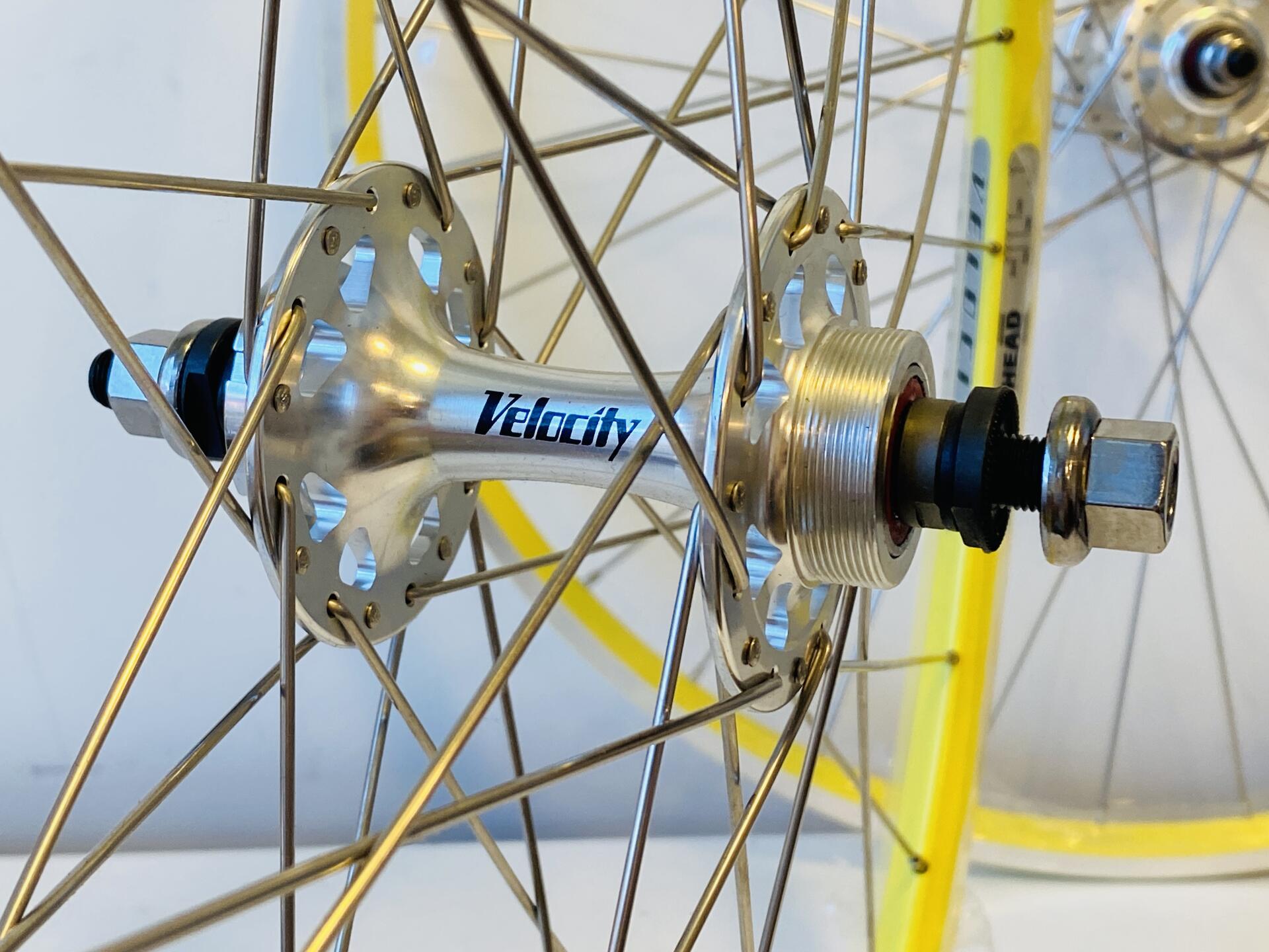 Velocity AEROHEAD 700c Track/Fixie Clincher Wheelset 32h Fix/Free