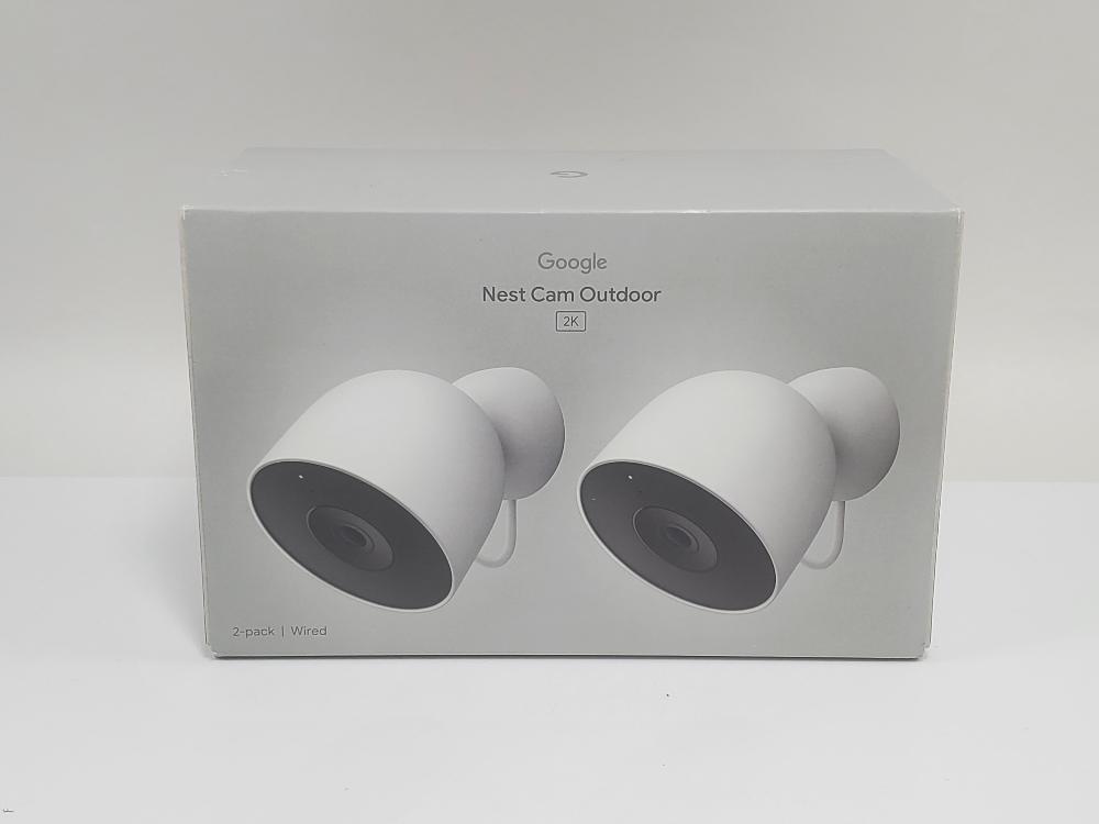 Google Nest Cam Outdoor Wired 2nd Gen 2 Pack 2K Cameras Night