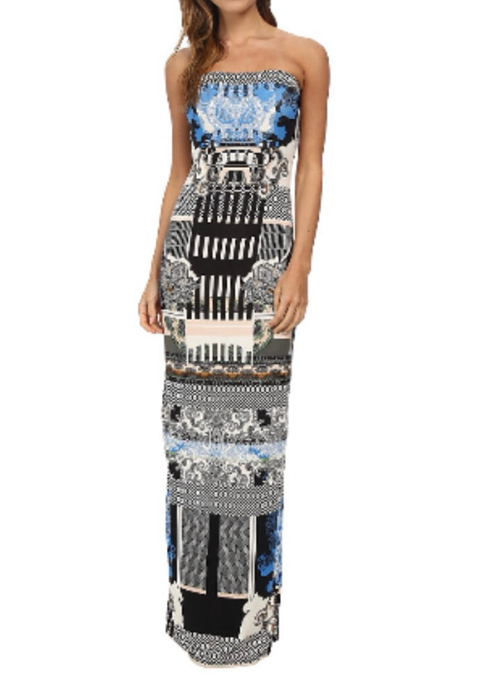 Hale Bob Women's Spring in the City Tube Top Maxi Dress multi Size M | eBay