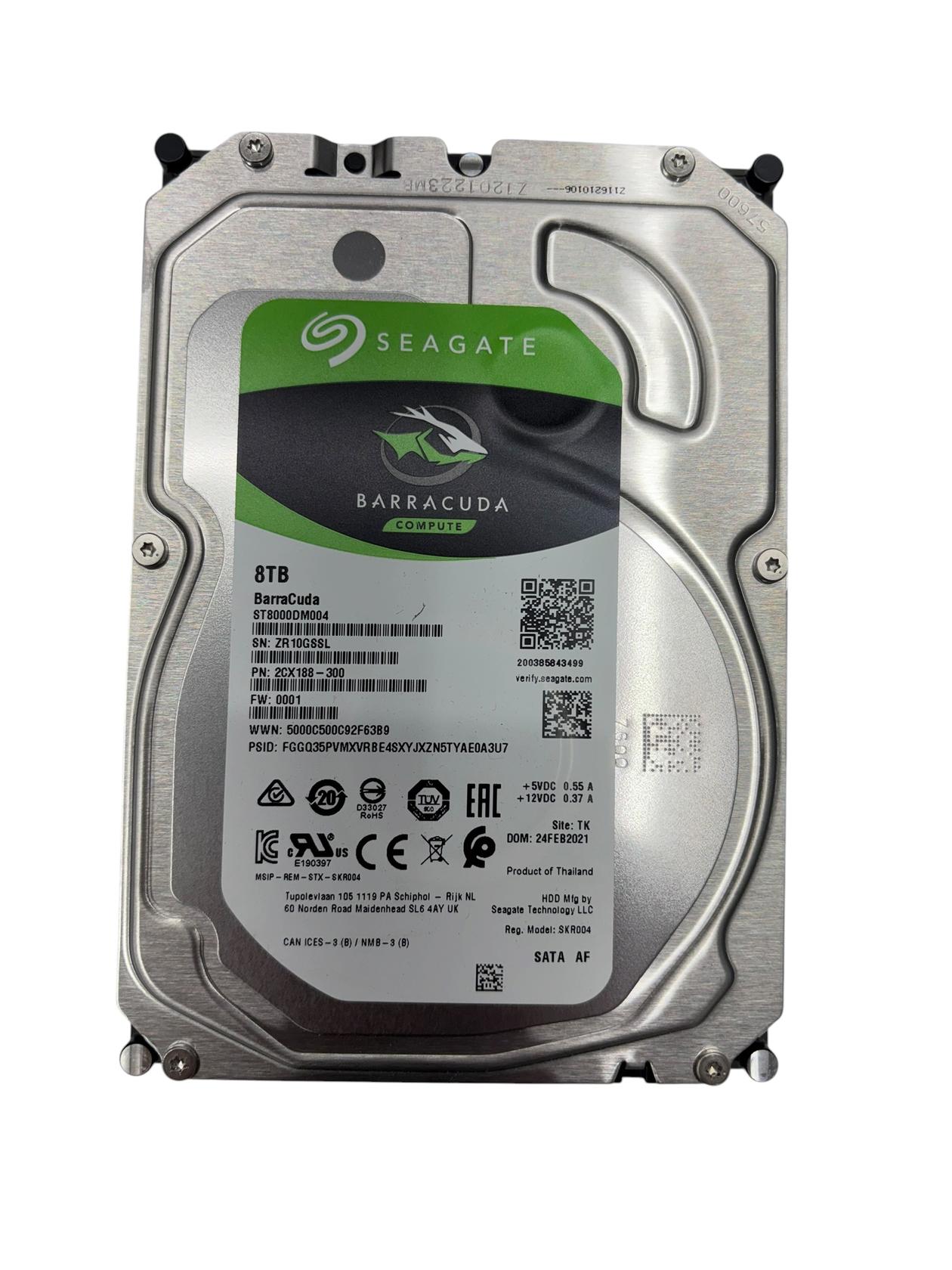 Seagate BarraCuda ST8000DM004 8TB 5400RPM 3.5