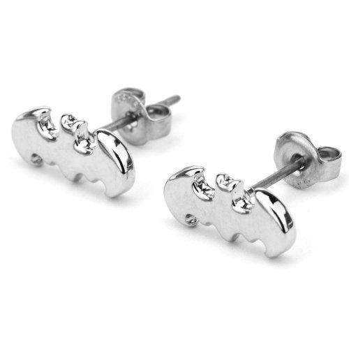 316L Surgical Steel, Batman, Stud, Post Earrings Sold as a pair [Jewelry]