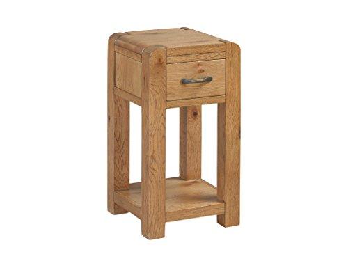 solid oak lamp table