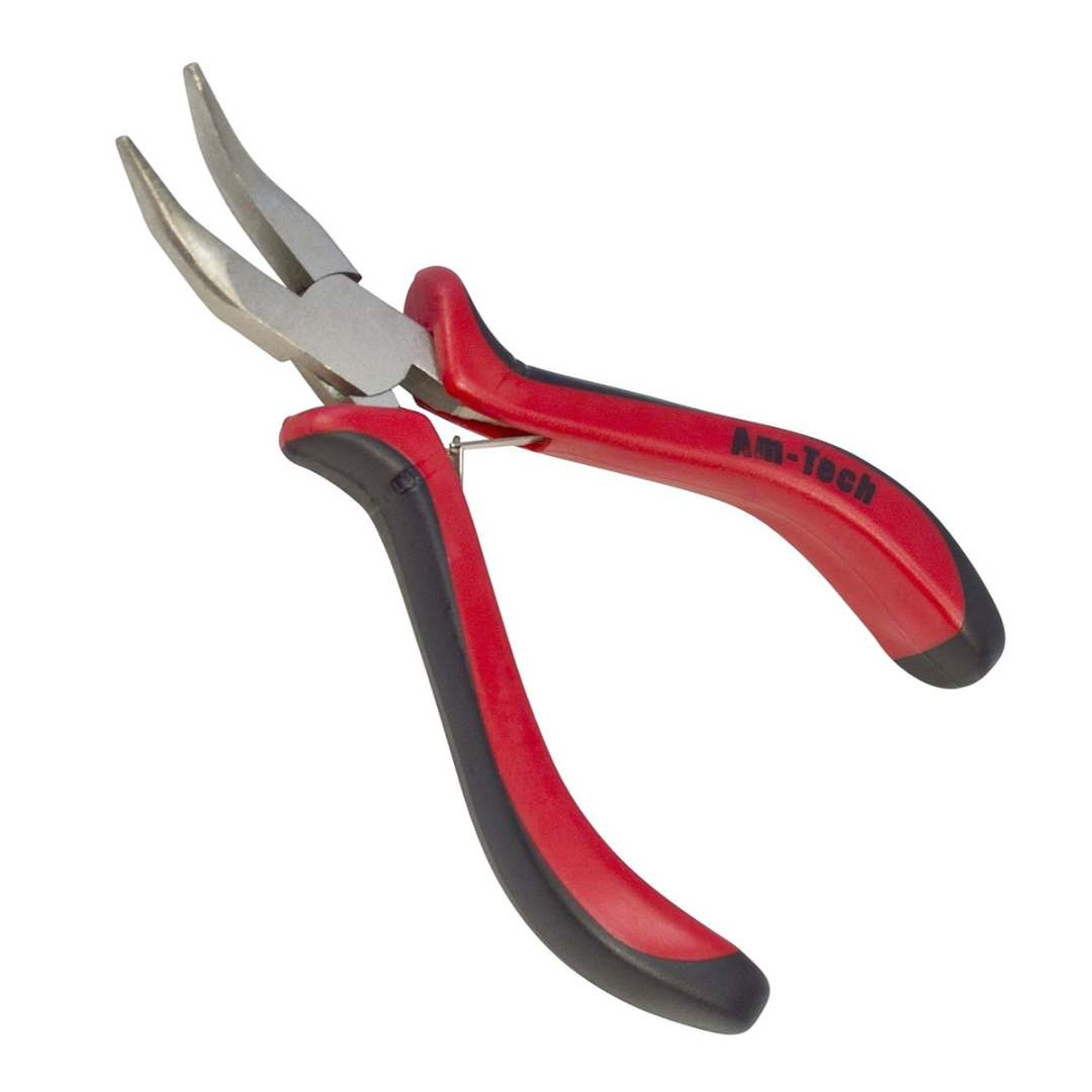 Mini Extra Long Bent Nose Pro Plier Jewellery Craft Beads Pliers Amtech