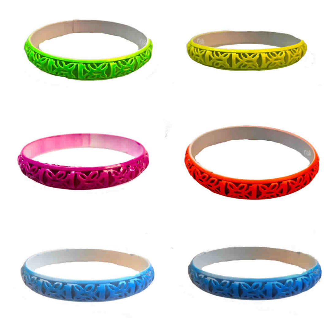 Bracelet Large Neon Metal Bracelet 1980/'s Fancy Dress Neon Bracelets