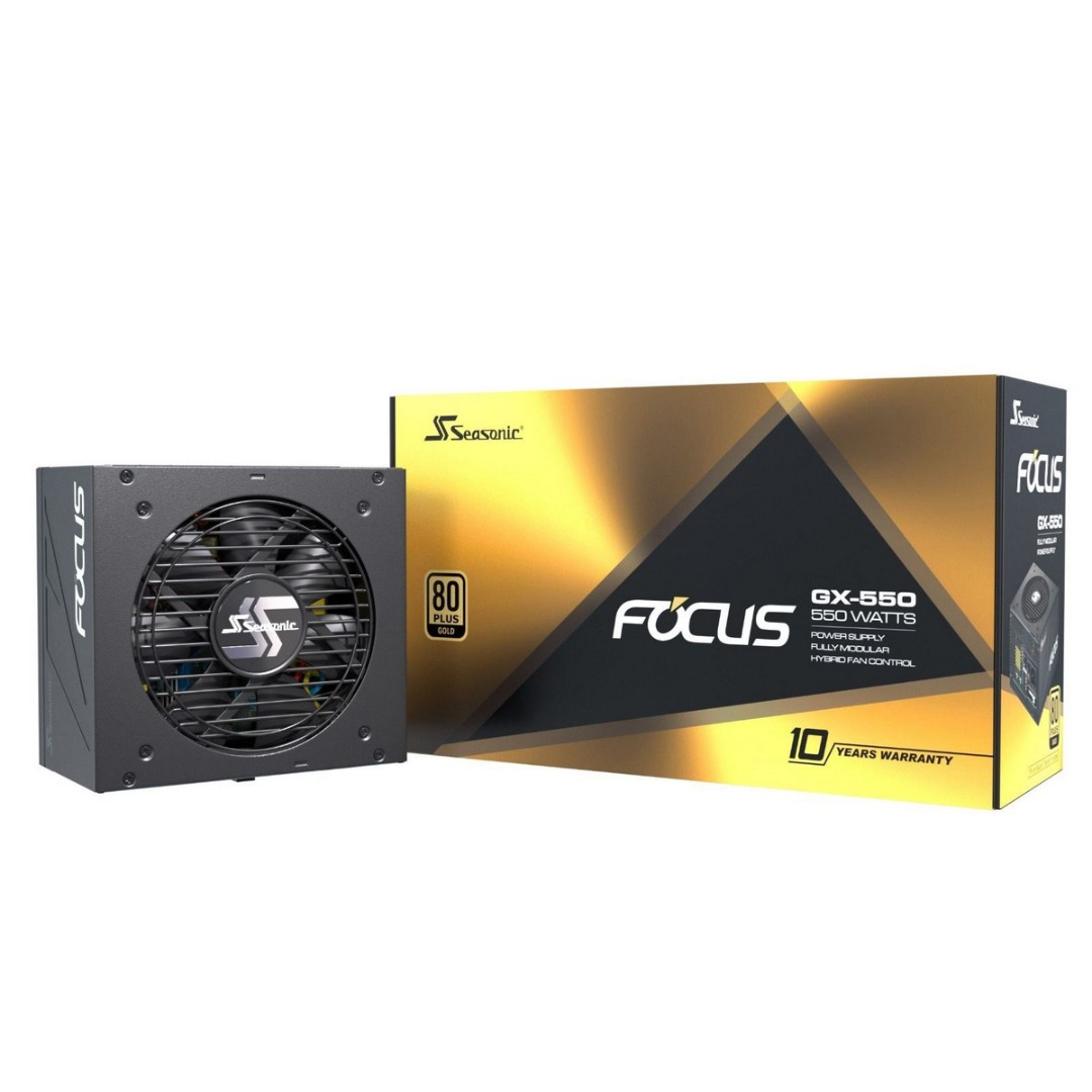 Seasonic Focus GX 550W Power Supply Modular 80+ Gold PSU - Picture 1 of 12