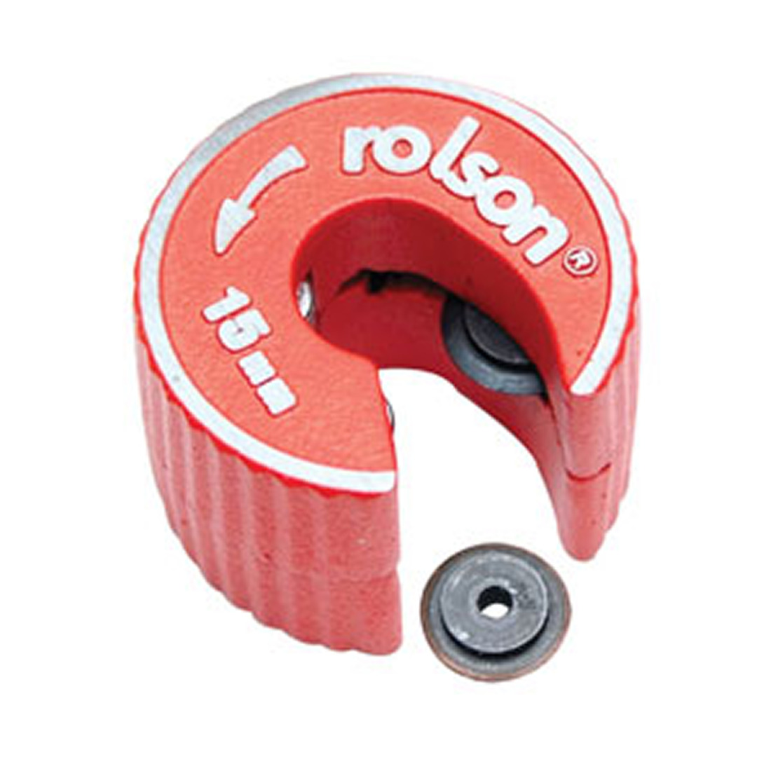 Copper Pipe Tube Cutter SelfLocking Rotary & Spare Cutter Rolson eBay
