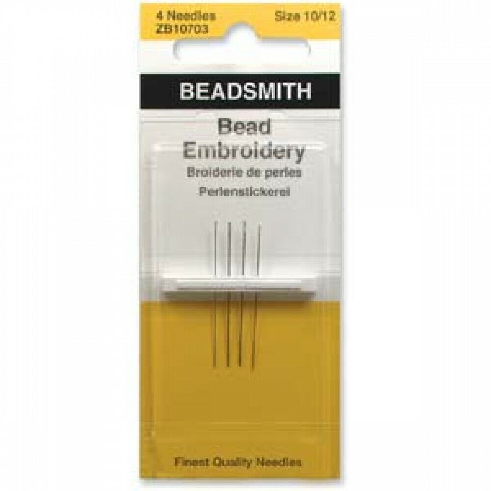 Beadsmith Perlensticknadeln, 4 Stück, Größen 10/12, Schmuckherstellung