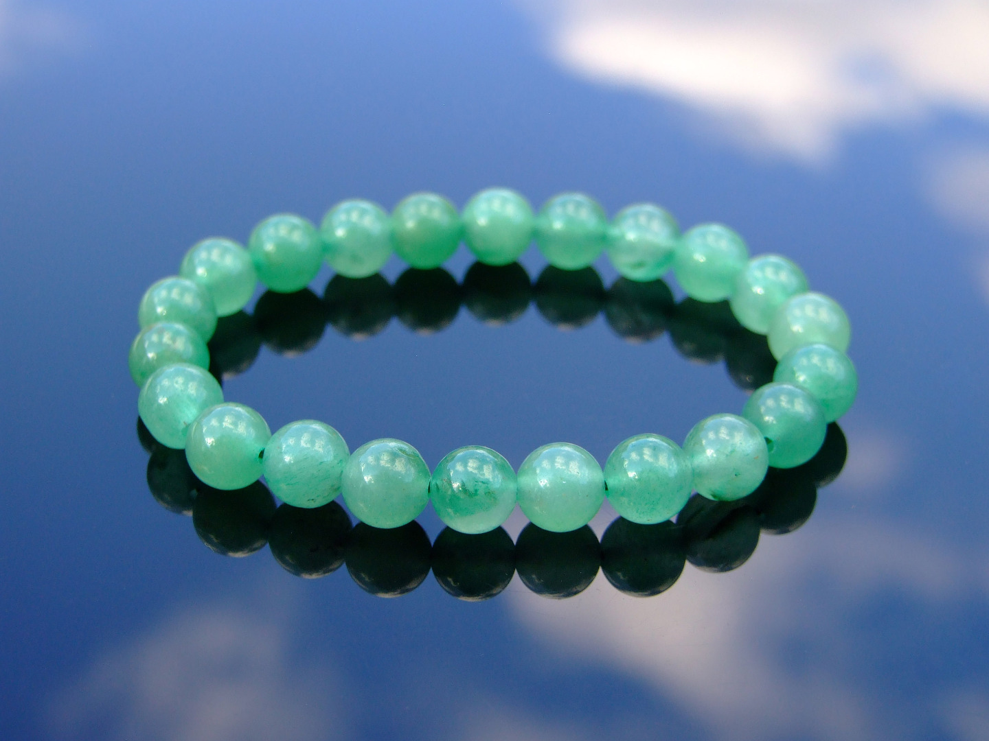AVENTURINA Verde Pulsera De Piedras Preciosas Naturales 6-9/" Elástico Piedra de Curación Reiki