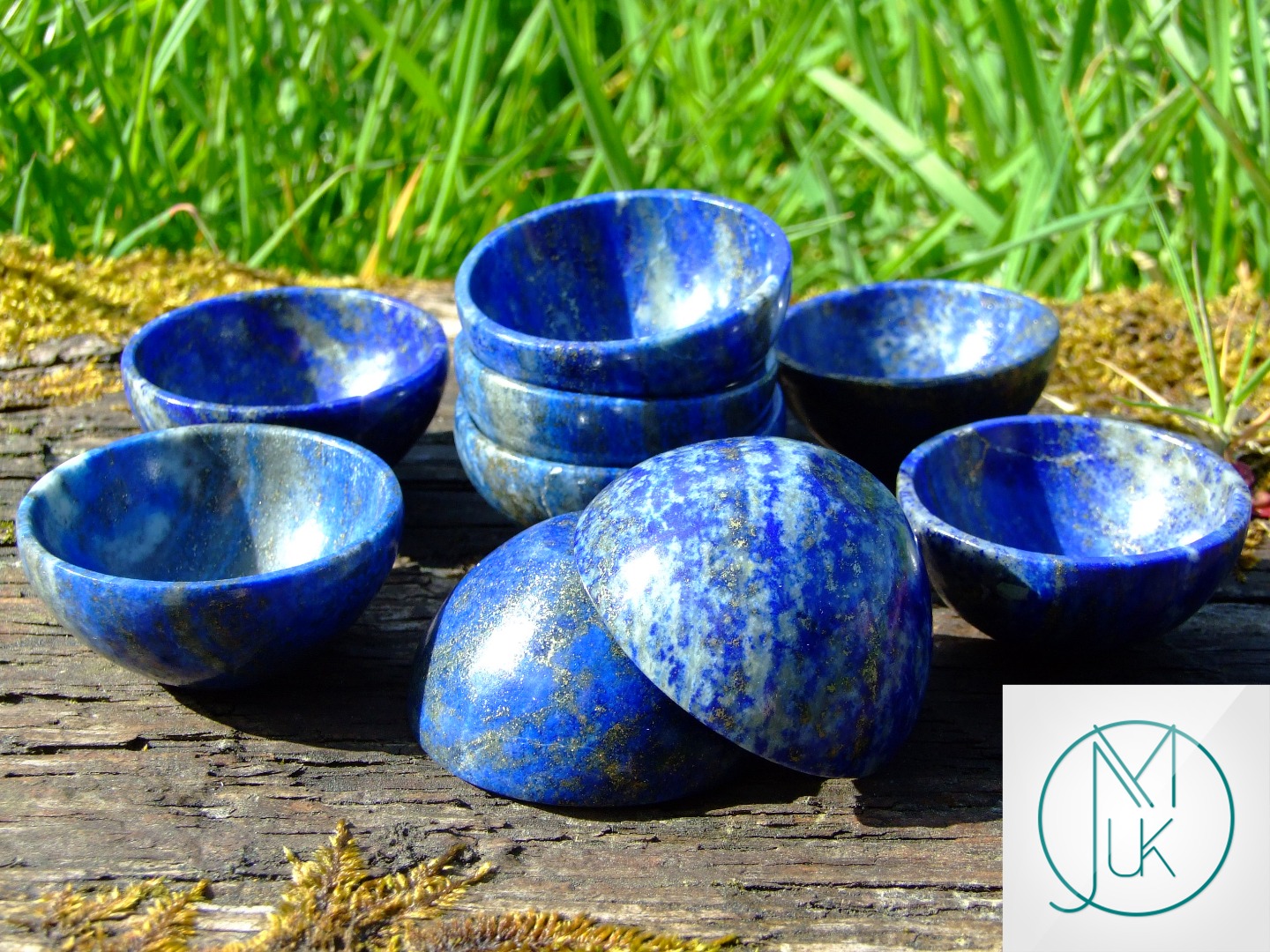 Crystal 7 Chakra 2'' Hand Carved Bowls Natural Gemstones Healing