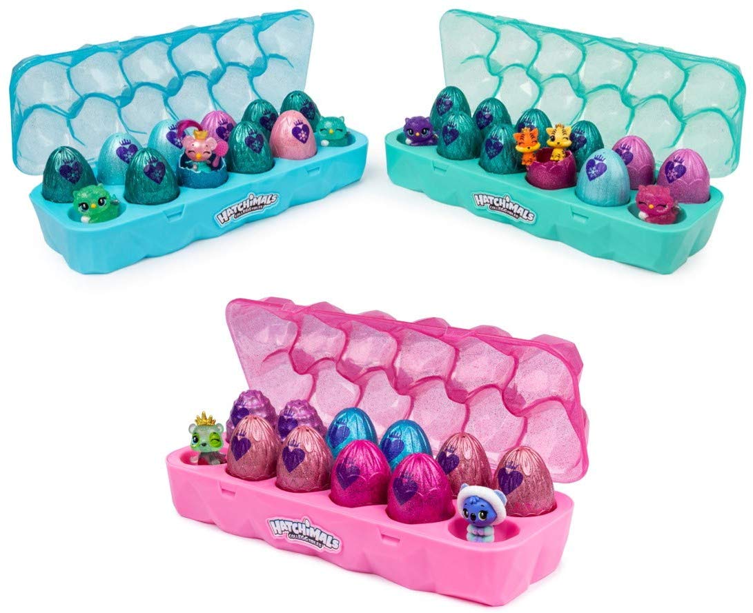 Hatchimals CollEGGtibles Jewelry Box Royal Dozen 12-Pack Egg Carton 2 PACK