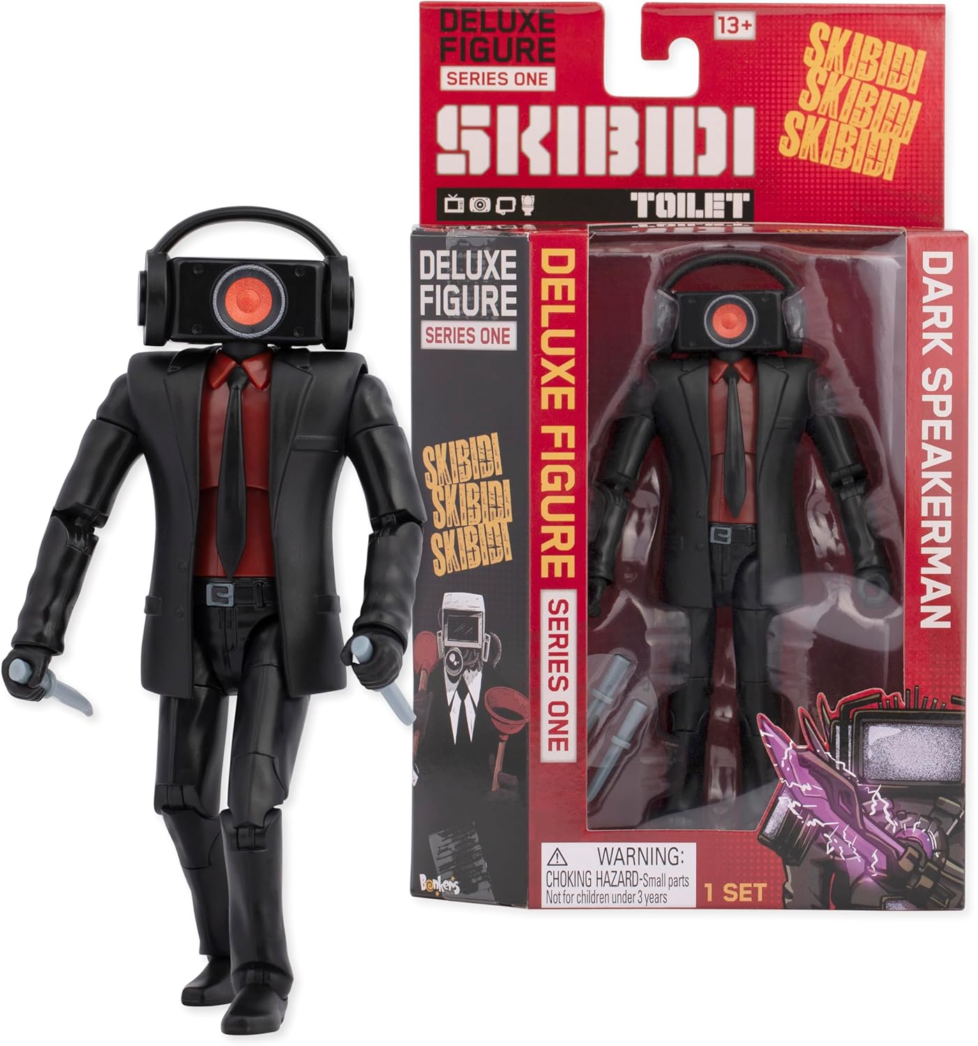 SKIBIDI Toilet Deluxe Figure DARK SPEAKERMAN Collectible Figure | eBay