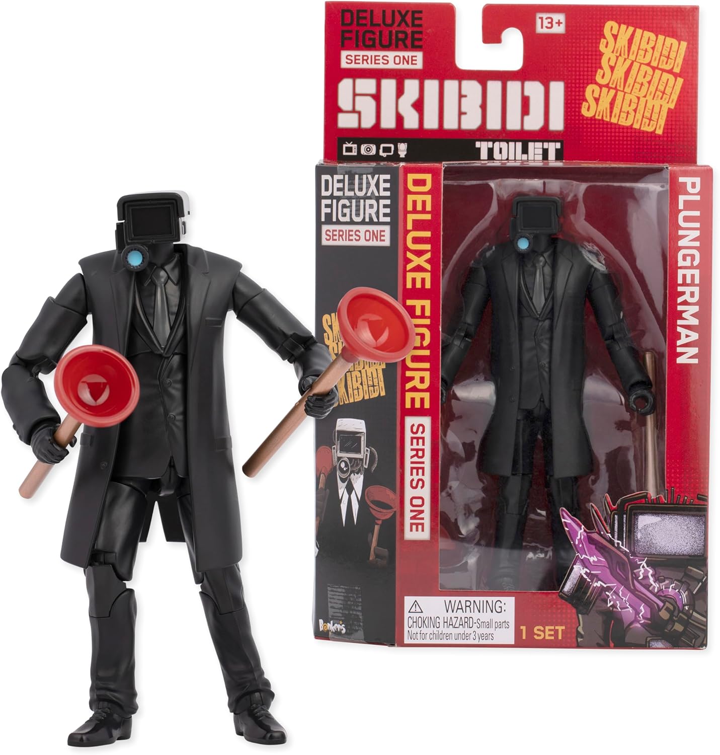 SKIBIDI Toilet Deluxe Figure PLUNGERMAN Collectible Figure | eBay