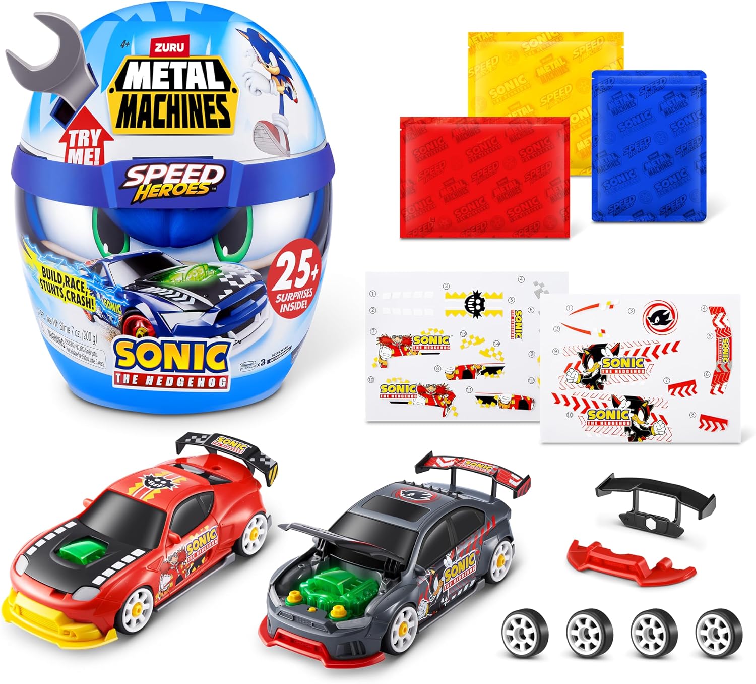 NEW ZURU Metal Machines Speed Heroes Sonic the Hedgehog | eBay