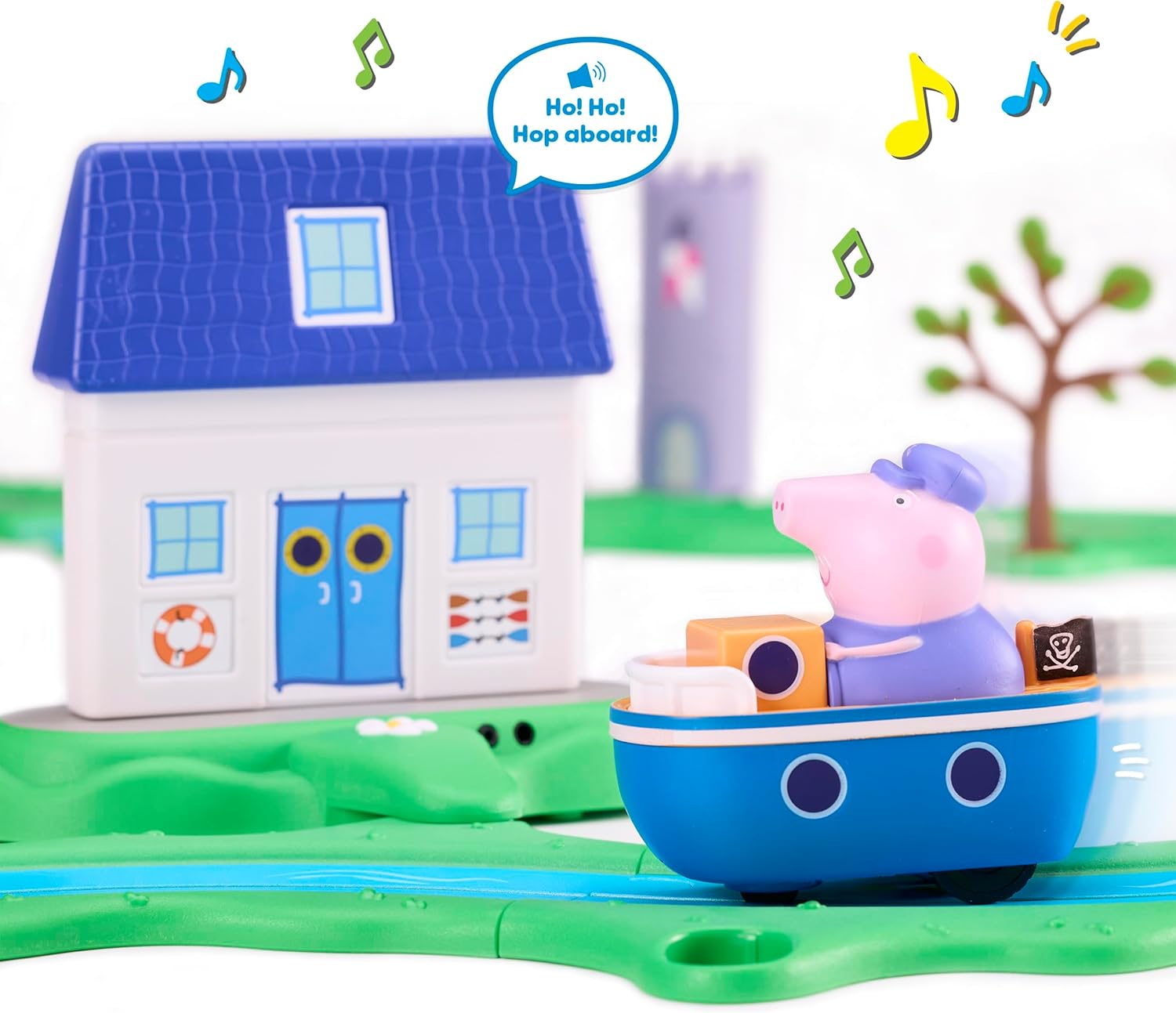 Peppa Pig Whizz Around Peppa Little Red Car Set Véhicules Motorisés, Track Toys, Jouets préscolaires