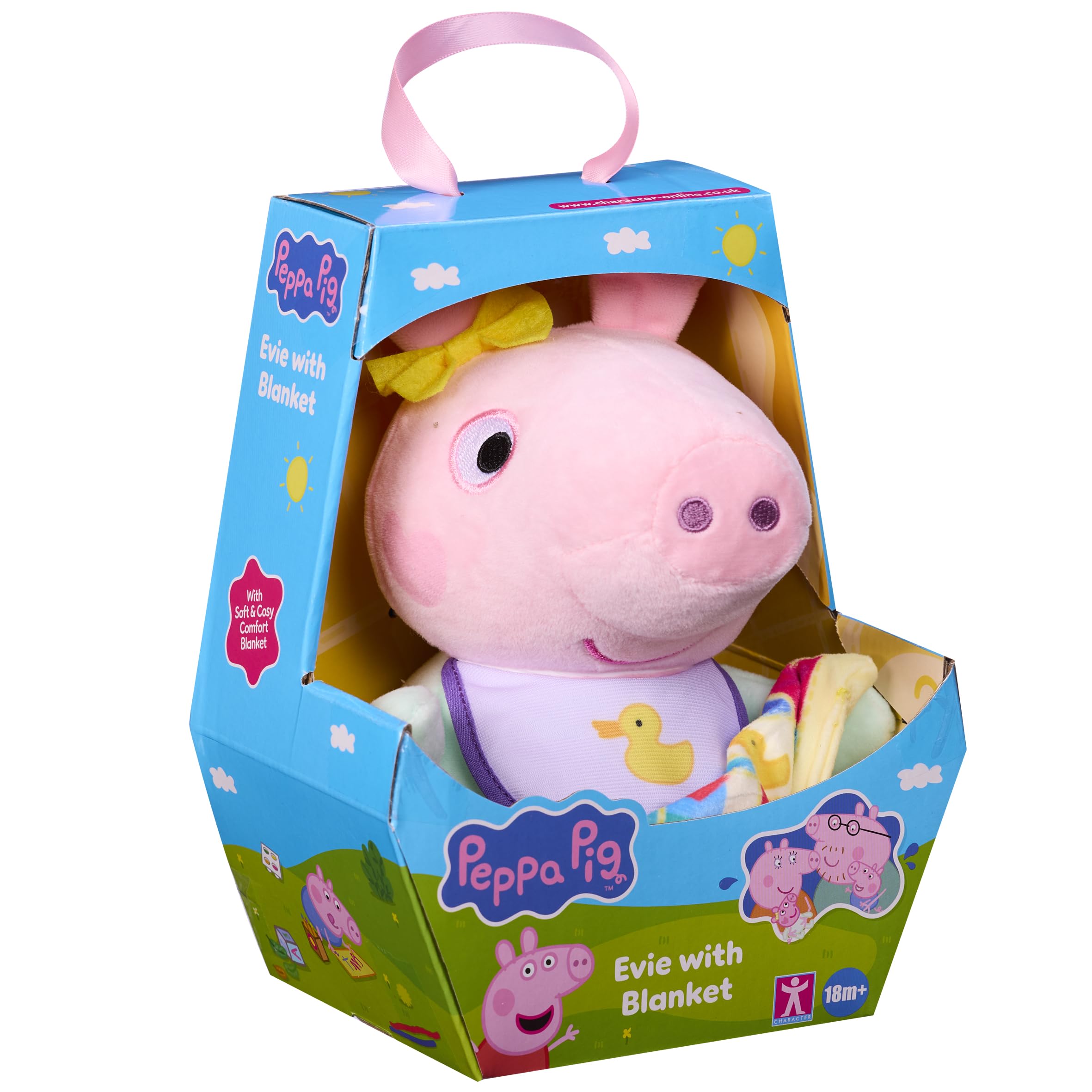 NEW Peppa Pig Baby Evie with Blanket Soft Plush Toy | eBay