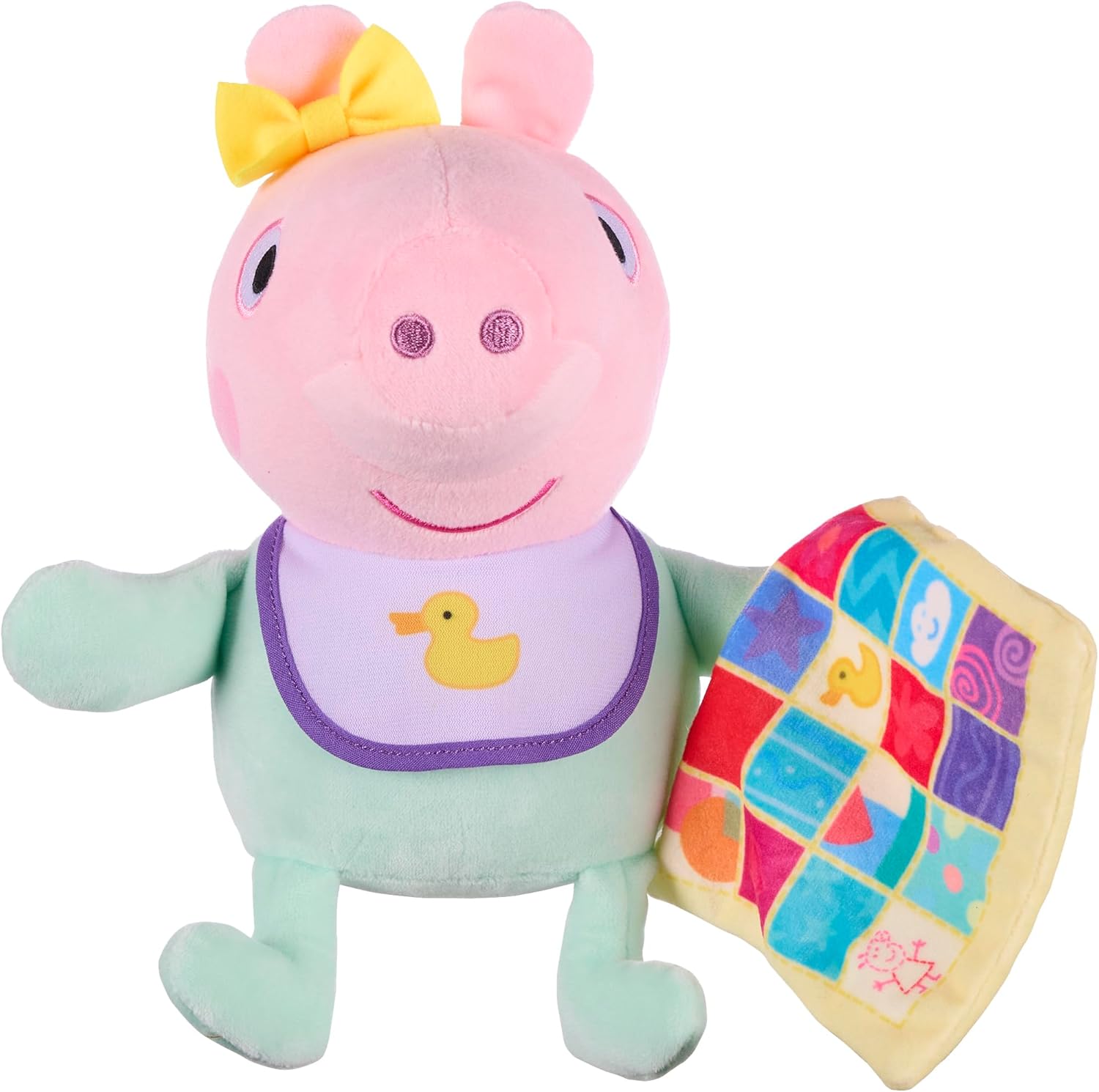 NEW Peppa Pig Baby Evie with Blanket Soft Plush Toy | eBay