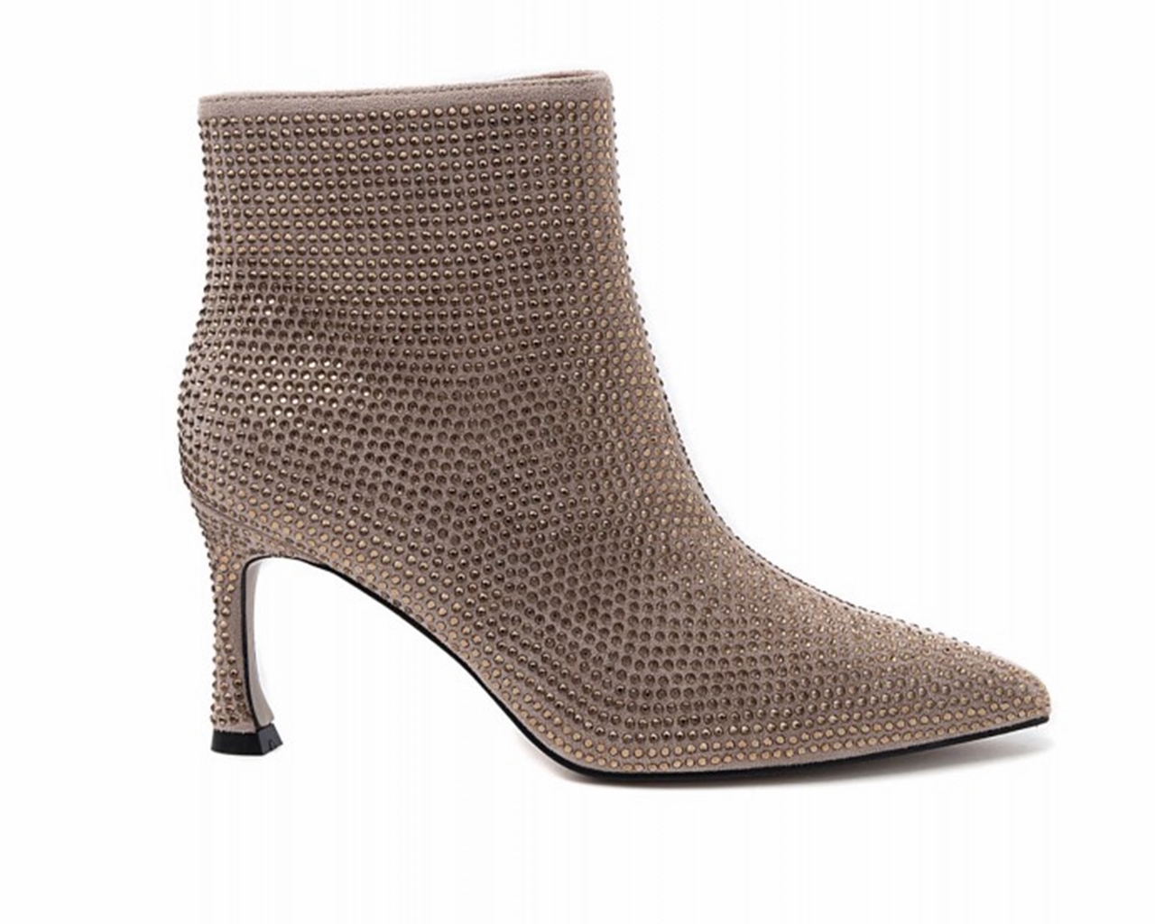 Women's Ideal Shoes 3671 Designer Crystals Glitter  Ankle Boots Gold Ladies Shoes