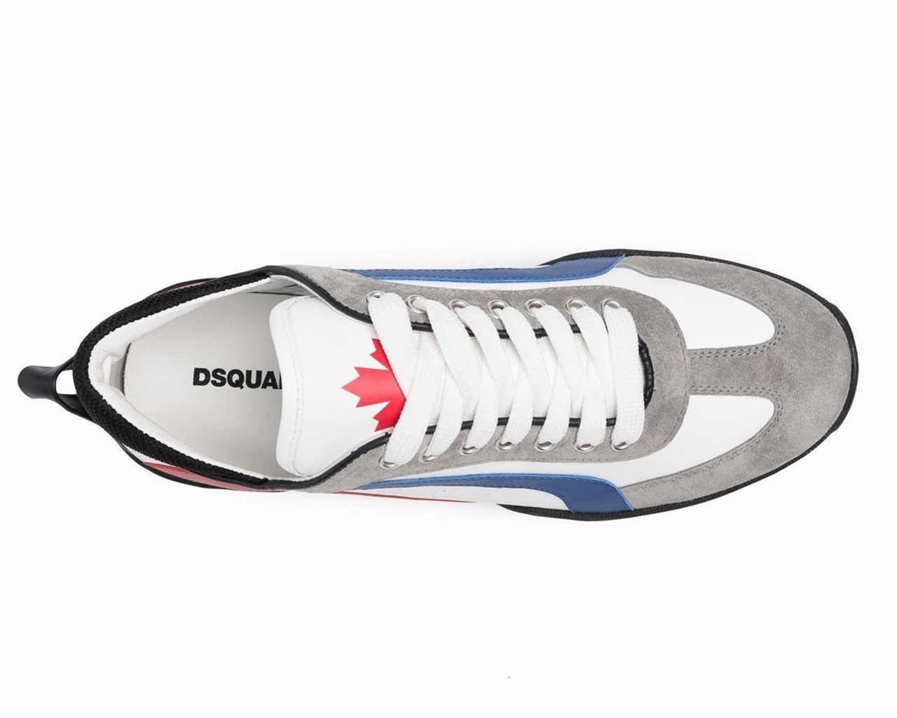 スニーカー DSQUARED2 Men Sneakers White SNM036401507854 M2712 Dirty Boxer men's leather sneakers snm036401507854 White