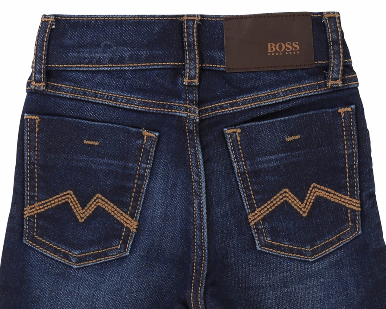 Hugo Boss J04288 Z35 Elastic Waistband Toddler Jeans Dark Blue