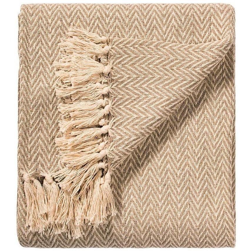Chevron Soft Cotton Handloom Throw, Fair Trade Blanket 150cm x 125cm - Picture 6 of 8
