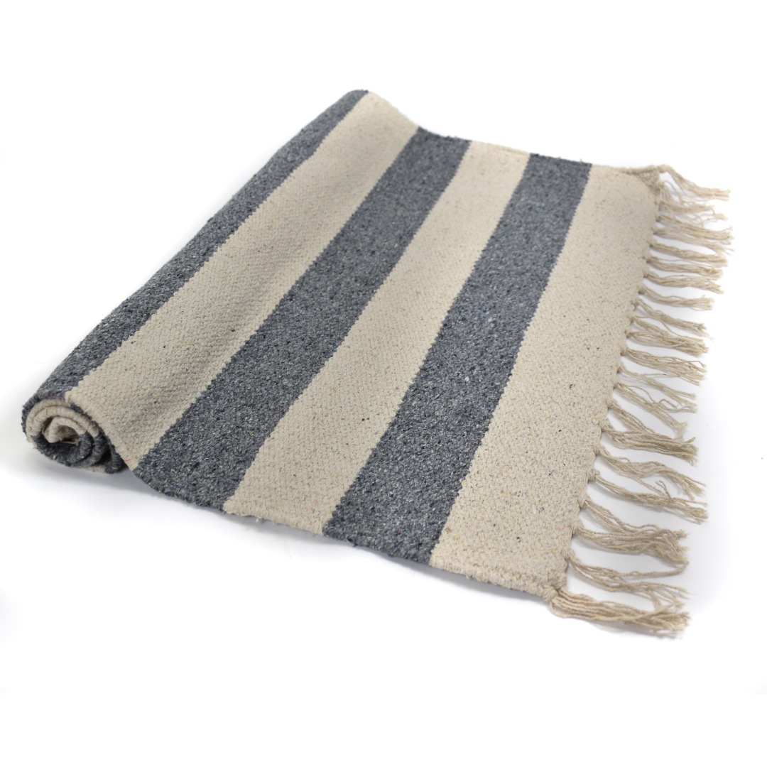 Colourful nautical large stripe rectangle shaped recycled cotton rug eBay