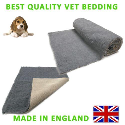 Grey Vet Bedding NONSLIP ROLL WHELPING FLEECE DOG PUPPY PRO BED eBay