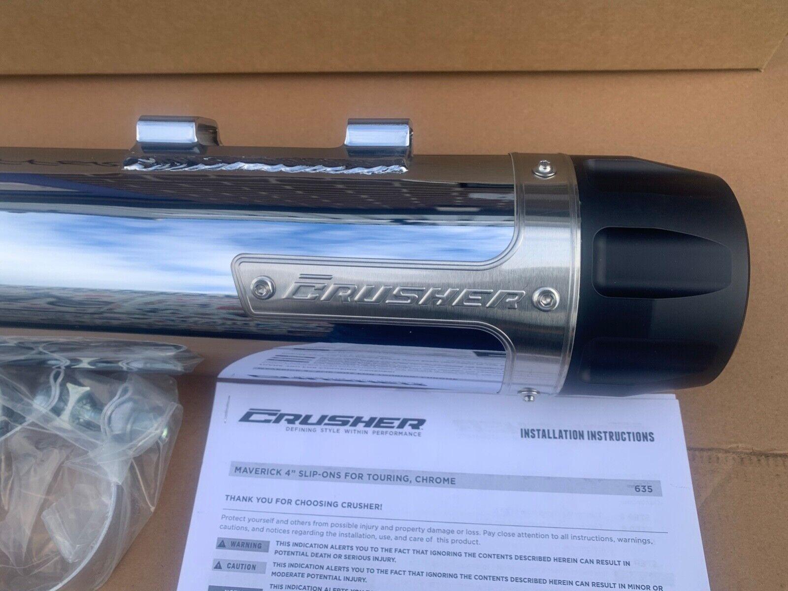 Harley-Davidson M8 Touring Auspuff Slip-On Schalldämpfer Crusher Kuryakyn 635 - Bild 7 von 12
