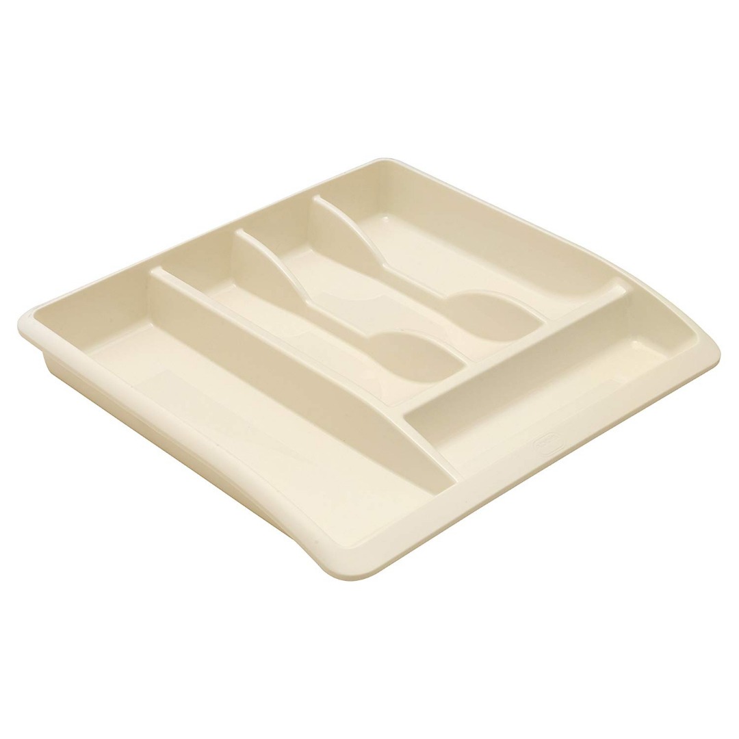 ADDIS Plastic Kitchen Drawer Organiser Cutlery Tray Holder Draw Rack
