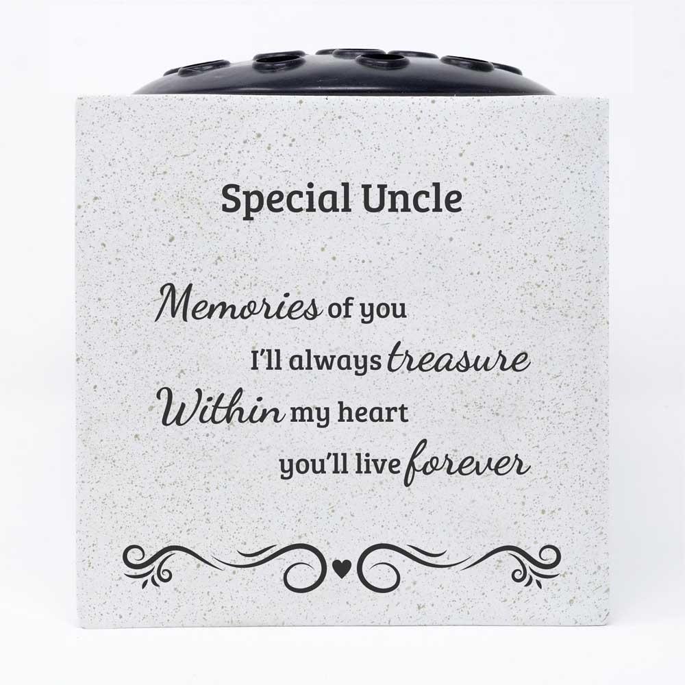 Handmade Treasured Memories Memorial Graveside Flower Rose Bowl Vase Pot - Picture 22 of 31