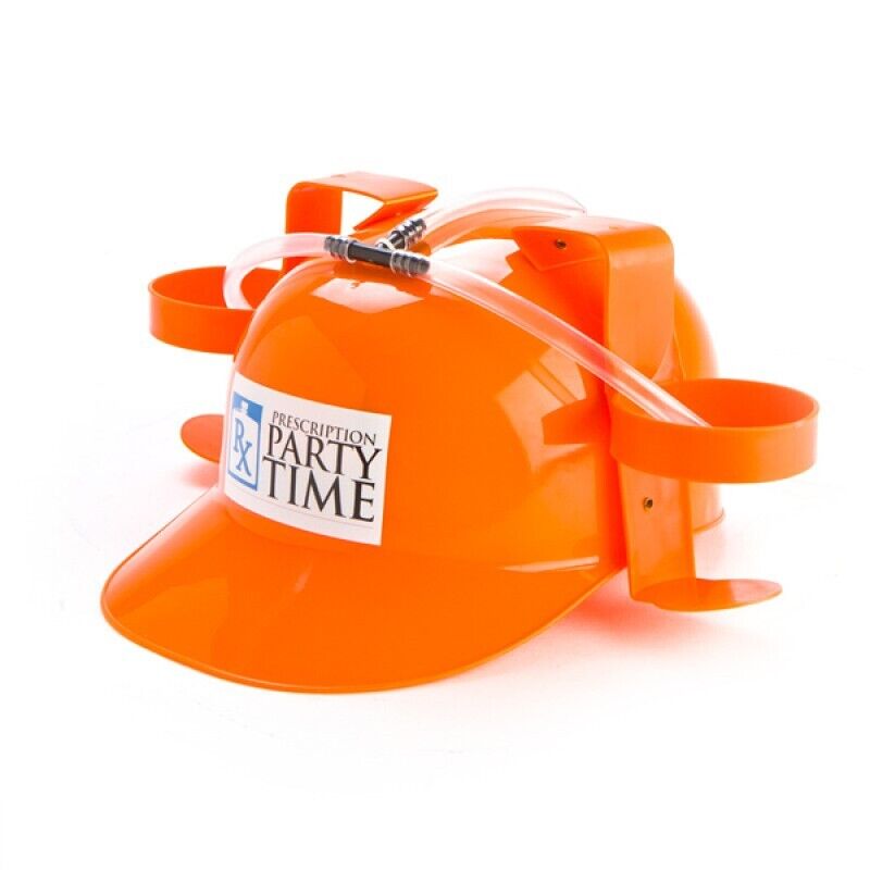 Drinking Hat Beer Helmet - Holds 2 Cans So You Can Hold 2 More! Brand New - Picture 54 of 97