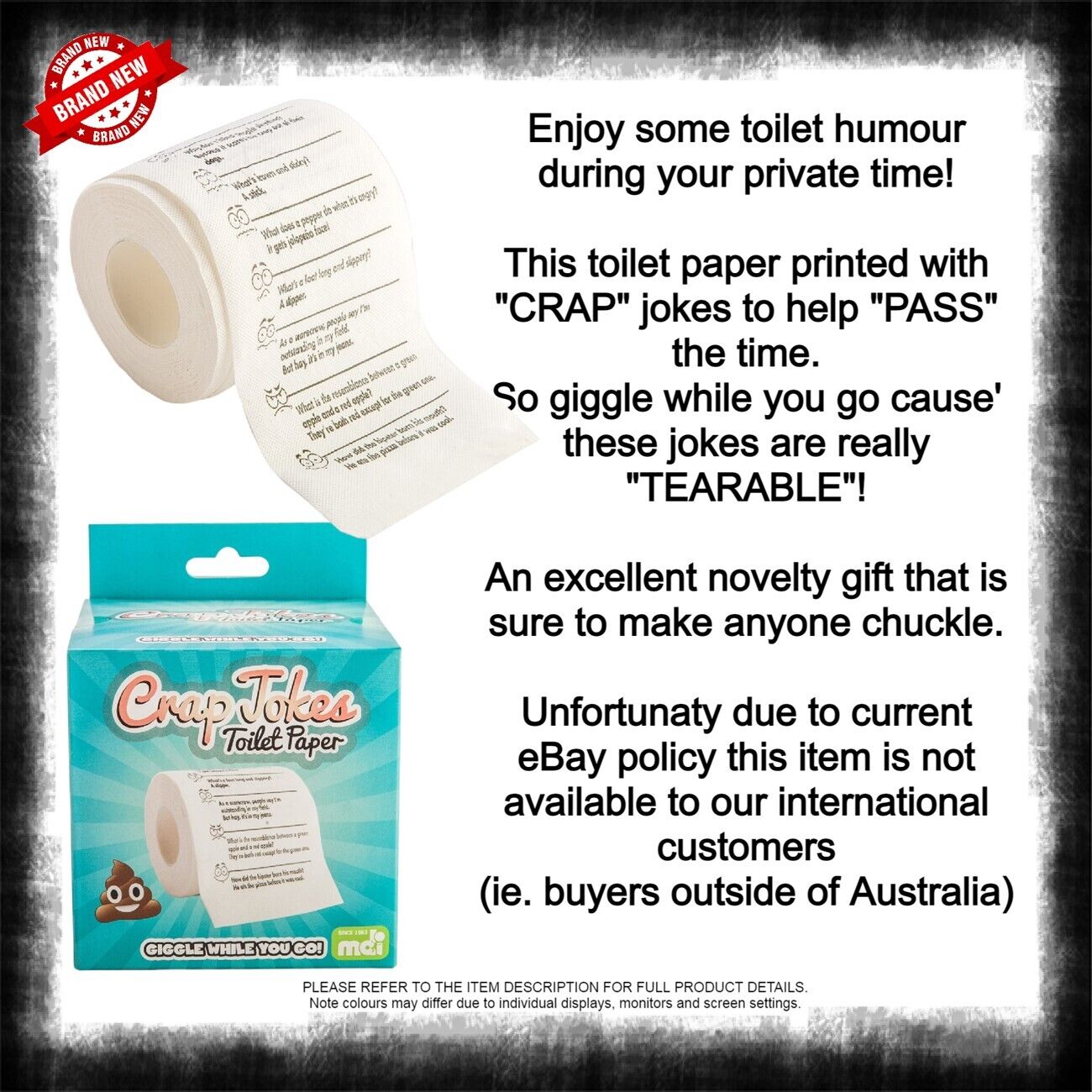 NOVELTY TOILET PAPER Jokes, Puzzles & More Brand New - Bild 22 von 60