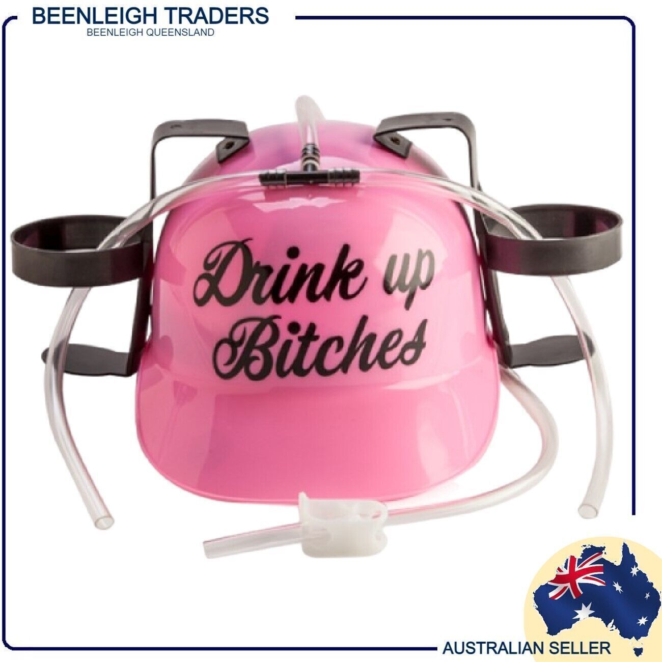Drinking Hat Beer Helmet - Holds 2 Cans So You Can Hold 2 More! Brand New - Picture 29 of 97