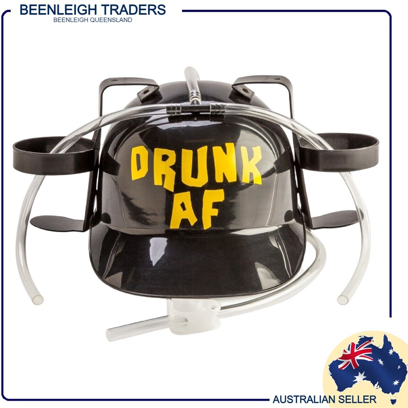 Drinking Hat Beer Helmet - Holds 2 Cans So You Can Hold 2 More! Brand New - Picture 88 of 97