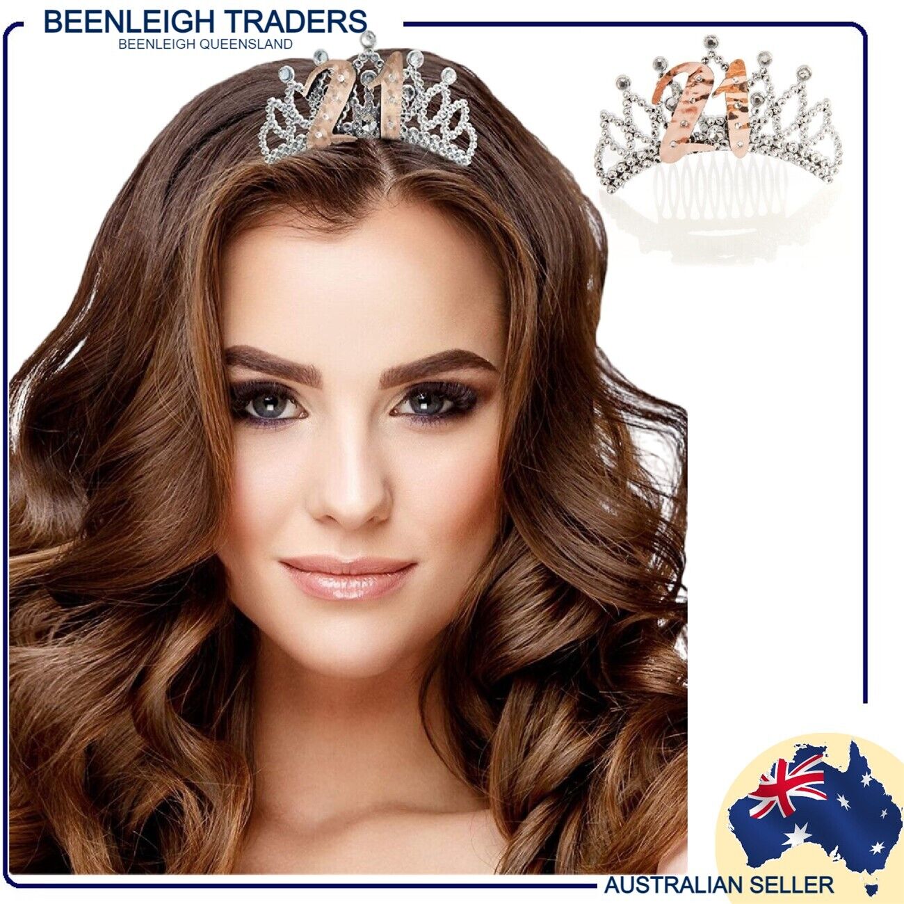 Birthday DIAMANTE COMB TIARAS 18, 21, 30, 40, 50 Brand New - Picture 21 of 59