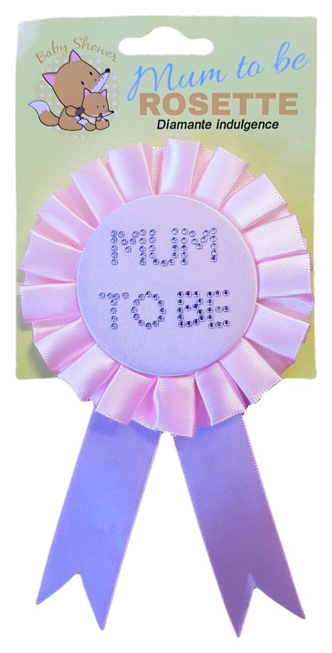 Baby Shower MUM TO BE ROSETTE - Blue Boy, Pink Girl, Yellow Sex Unknown - New - Imagen 12 de 20