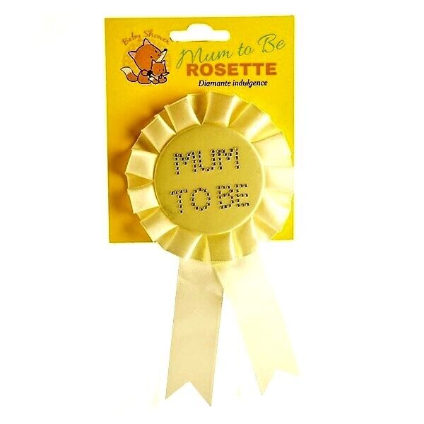 Baby Shower MUM TO BE ROSETTE - Blue Boy, Pink Girl, Yellow Sex Unknown - New - Imagen 17 de 20